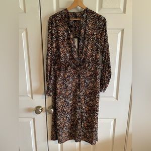 Maxi button up floral dress